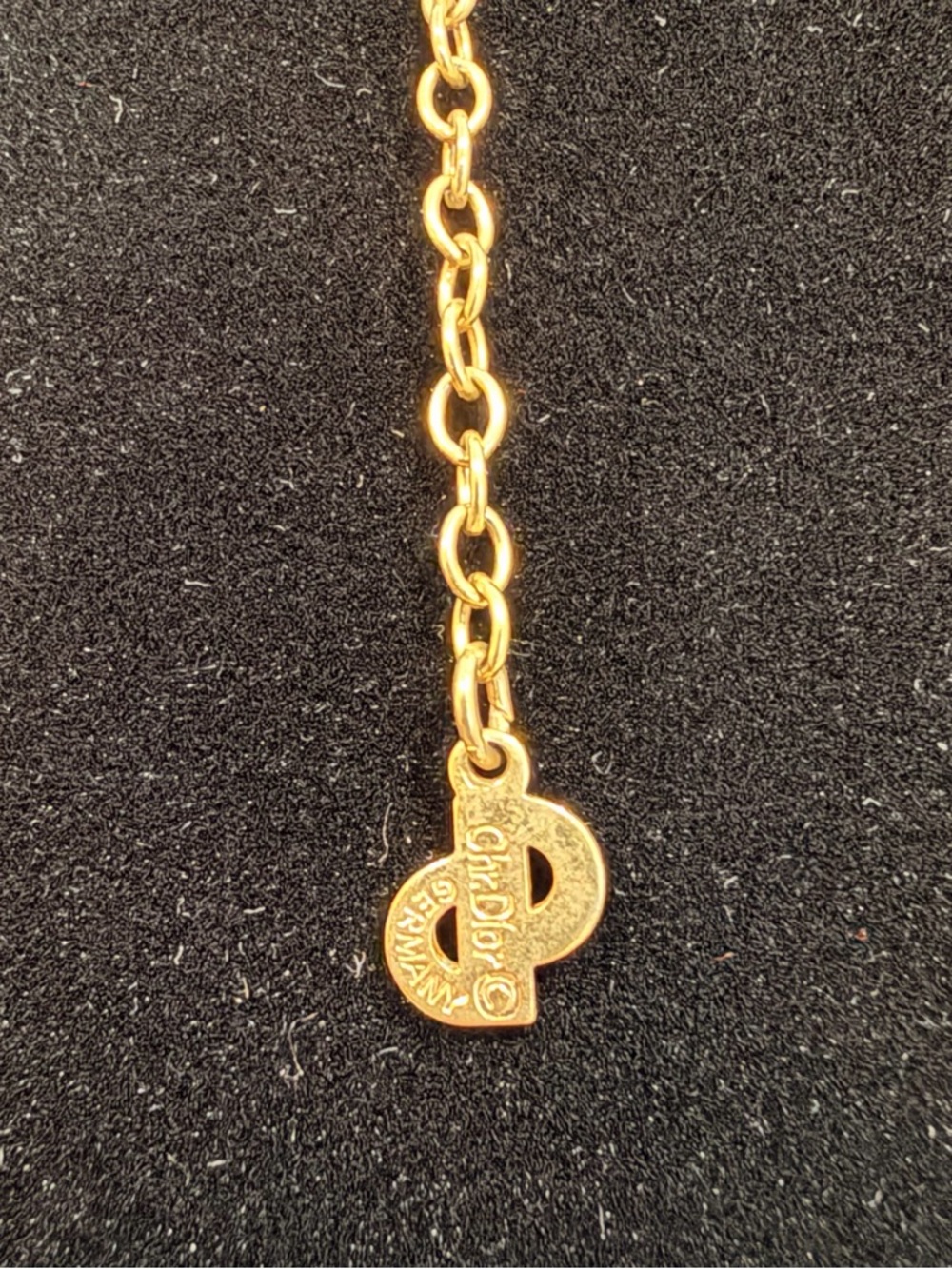 Christian Dior CD Enamel & Crystal Necklace - Picture 5 of 11